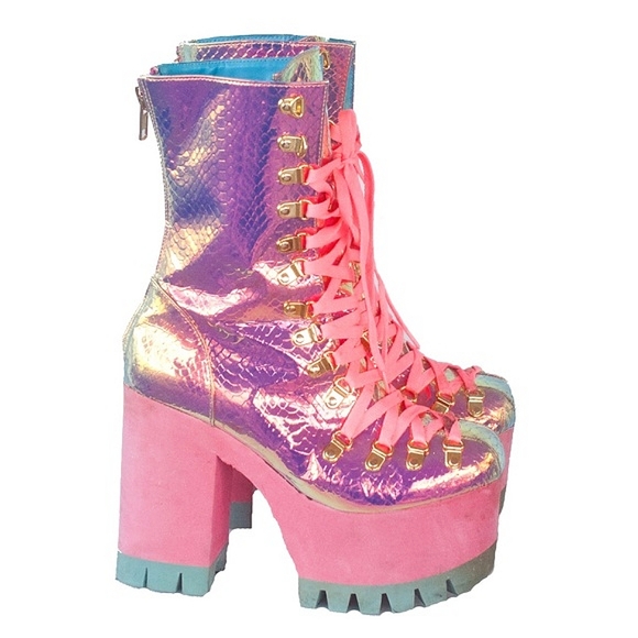 Dolls Kill Shoes Dolls Kill Club Exx Poisonous Vixen Rainbow